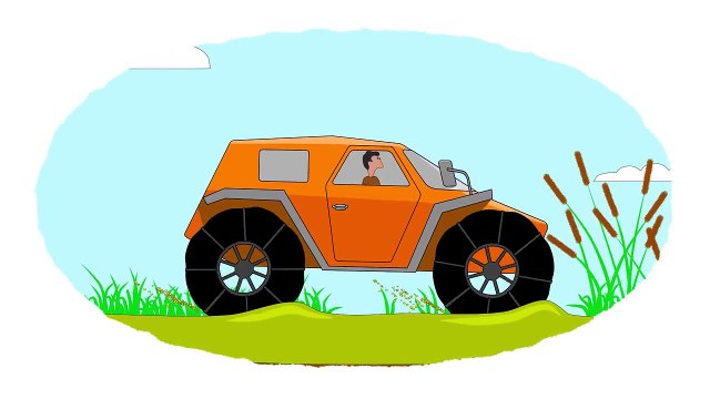 Мультик - Раскраска. Учим Цвета - Мультфильмы про машины - Вездеходы - Часть 2