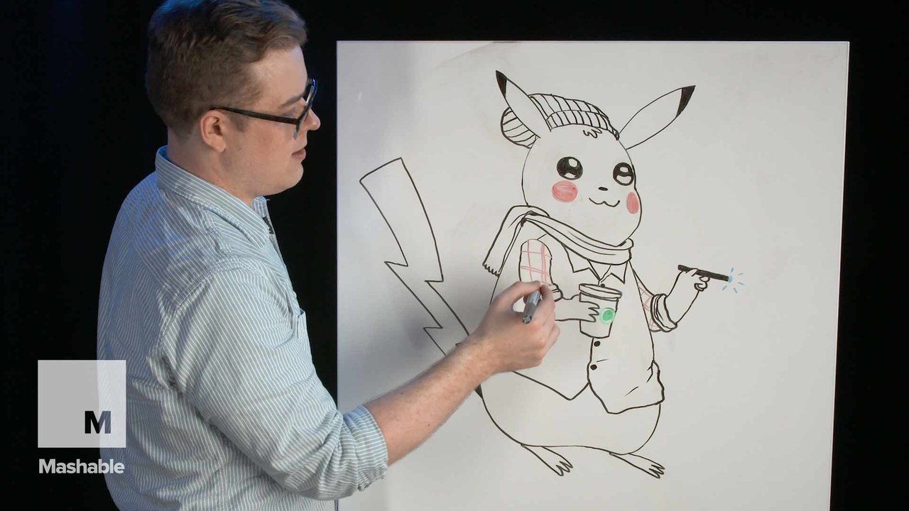 How to draw a millennial Pikachu