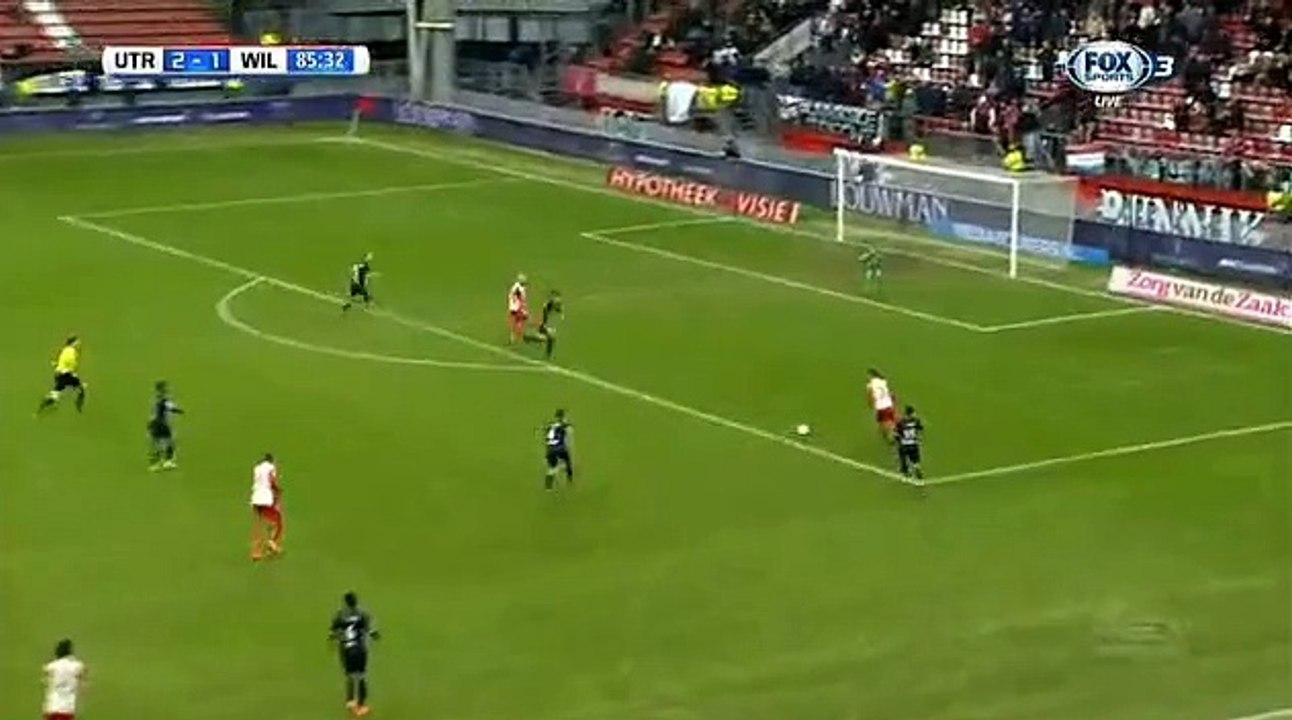 GOOAL Ruud Boymans Goal - Utrecht 2 - 1 Willem II - 21-02-2016