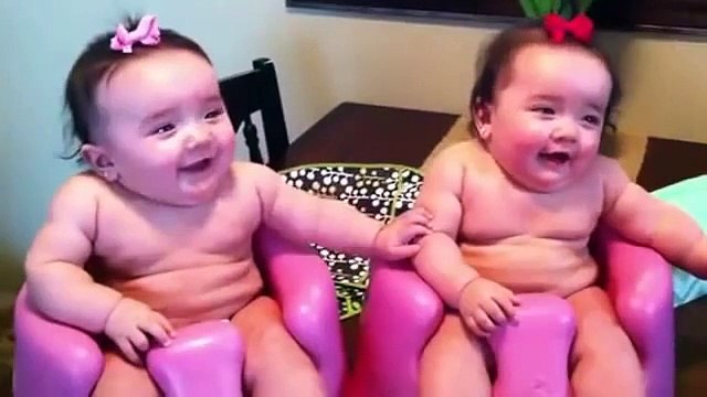 Funny Twin babies Laughing, Crying, and then Laughing again