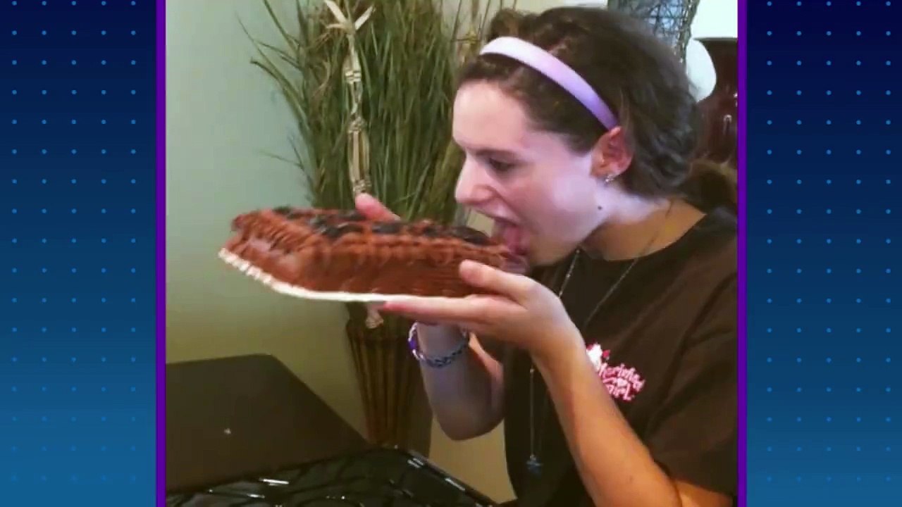 Cake on face very funny
