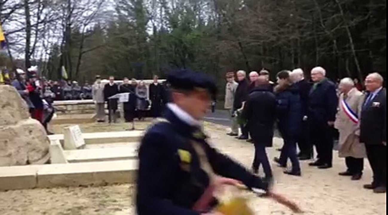 Cérémonie du combat du Bois des Caures à Verdun pour le centenaire du début des combats