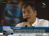 Ecuador: Correa critica manipulación en torno a casos de corrupción