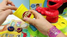 PLAY DOH Making Cookie Monster Elmo and Big Bird with Fun Shapes Bucket Sesame Street