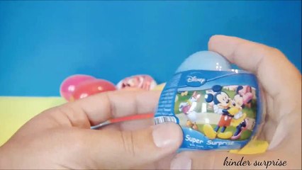 Video herunterladen: Mickey Mouse Clubhouse Toys Kinder Surprise Eggs & Donald Duck ,Goofy , Minnie Mouse Toys Clubhouse