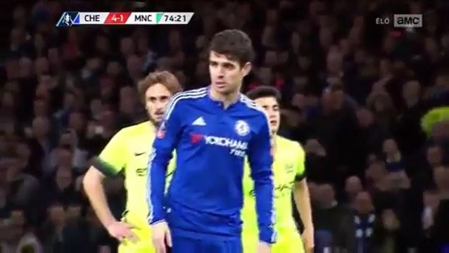 Oscar Penalty Missed - Chelsea 4-1 Manchester City - 21-02-2016 HD - Video Dailymotion