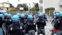Aversa. Polizia antisommossa dopo Aversa Normanna - Cavese