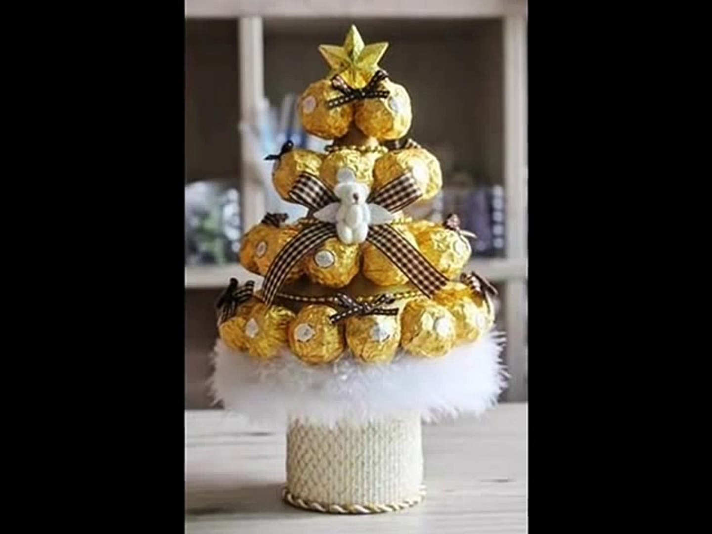Ёлочка из конфет Мастер класс