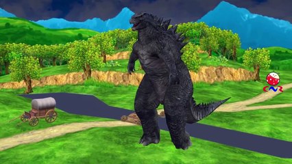 Dragons Godzilla Cartoons Singing Finger Family And Johny Johny Yes Papa Children Nursery