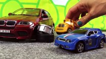 Kids Toy Construction: SUPERHEROES AUDI Car CRASH Demo (детский автомобиль) Cartoons for