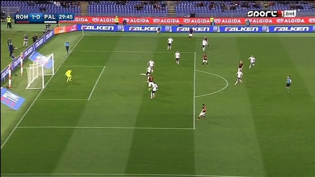 1-0 Edin Džeko Goal Italy Serie A - 21.02.2016, AS Roma 1-0 US Palermo