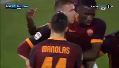 Edin Džeko Goal HD  AS Roma 1-0 Palermo 21-02-2016