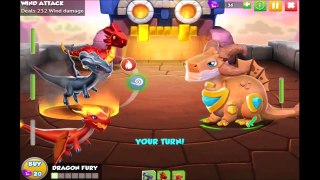 Dragon Mania Legends (Gameloft) Defeating Atlas Dragon at the Temple of Lava