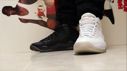 Drake x Air Jordan 10 OVO White VS Black Colorway Sneaker Battle