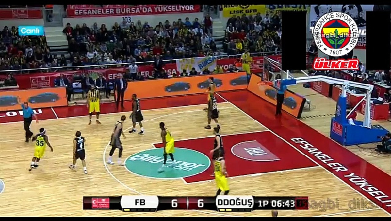 Fenerbahçe - Darüşşafaka Doğuş FIAT Türkiye Kupası Final maçı |  1. YARI | 67-65 | 21.02.2016