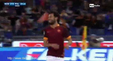 Mohamed Salah Goal AS Roma 3 - 0 Palermo Serie A 21-2-2016