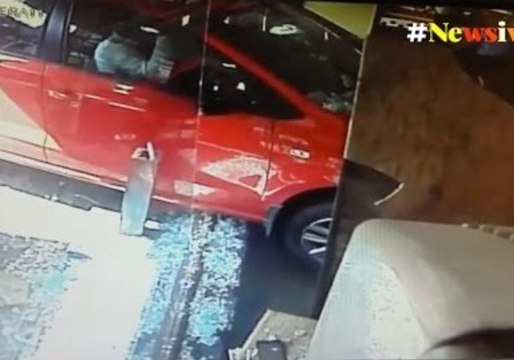 Diners Have Lucky Escape as Car Crashes Through Restaurant Window