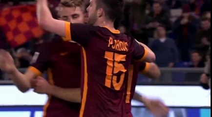 Roma-Palermo 3-0 goal Mohamed Salah 21-02-16 Serie A