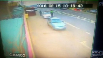 Момент взрыва на Джемикентском КПП