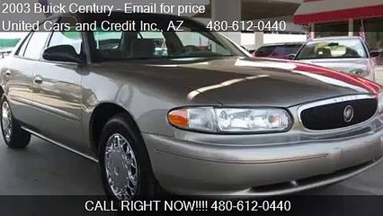 2003 Buick Century Base 4dr Sedan