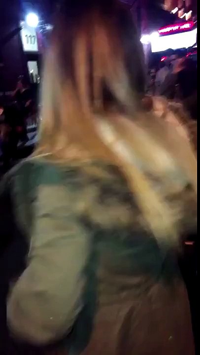 Skate Maloley walking out of Webster Hall crying