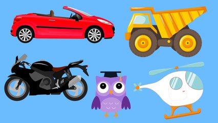 Apprendre les couleurs et les vehicules avec OLI la chouette - partie 2