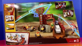 Disney Planes Fire & Rescue Fire At Fusel Lodge Track Set With Firefighter Dusty Crophoppe