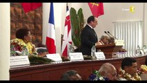 François Hollande à Wallis : discours devant l'Assemblée territoriale