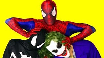 Spiderman vs Venom vs Joker - Joker Jail Escape - Real Life Superhero Movie