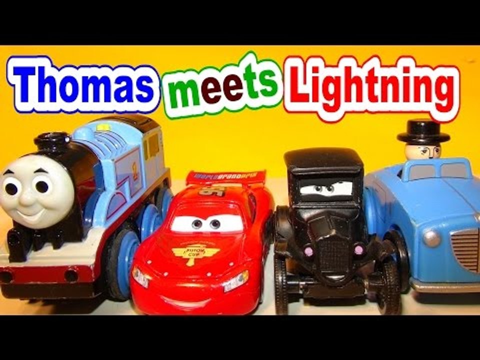 Thomas meets Lightning McQueen and Lizzie by the Top YouTube Channel for Kids