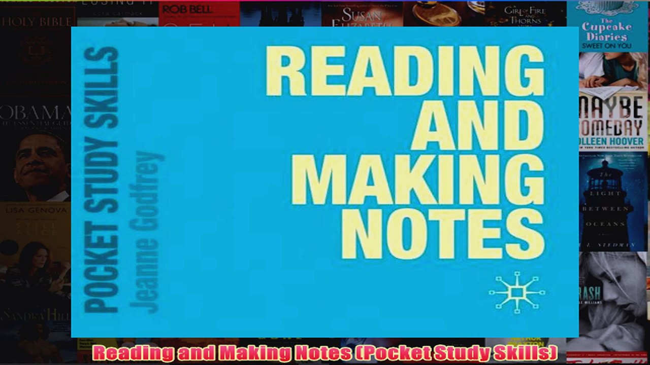 Download PDF  Reading and Making Notes Pocket Study Skills FULL FREE