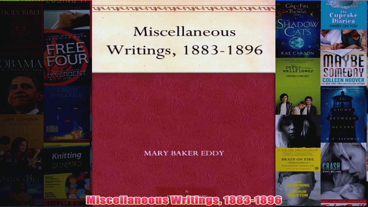 Download PDF  Miscellaneous Writings 18831896 FULL FREE