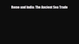 [PDF] Rome and India: The Ancient Sea Trade Download Full Ebook