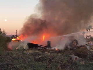 Trailers go up in flames in Apache Junction