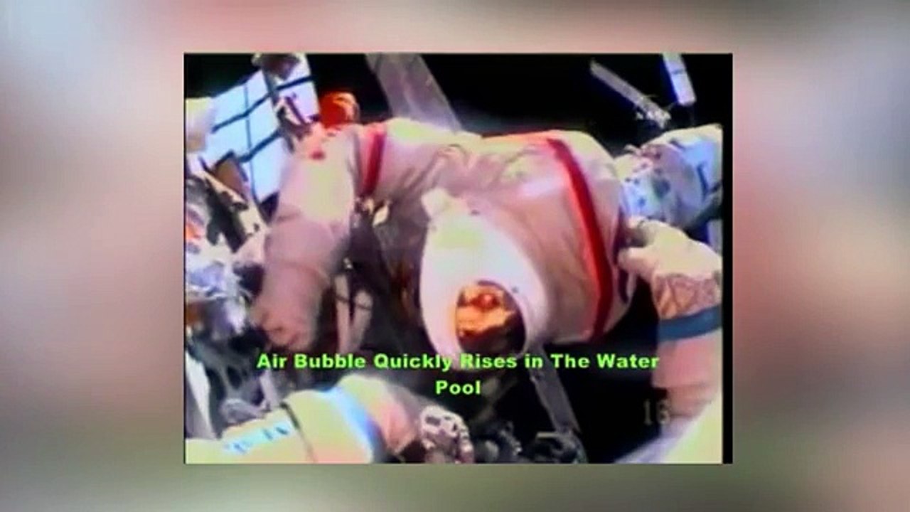 Possible WATER BUBBLES in NASA footage MIGHT PROVE NASA FILMED space walks in water tank ON EARTH