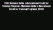 Read 2002 National Guide to Educational Credit for Training Programs (National Guide to Educational