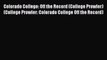 Read Colorado College: Off the Record (College Prowler) (College Prowler: Colorado College