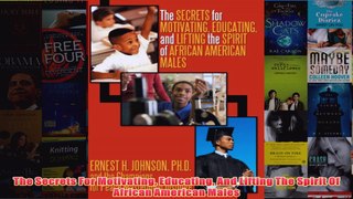 Download PDF  The Secrets For Motivating Educating And Lifting The Spirit Of African American Males FULL FREE