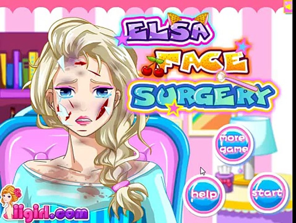 Elsa Face Surgery Frozen Princess Games for Kids Video game for