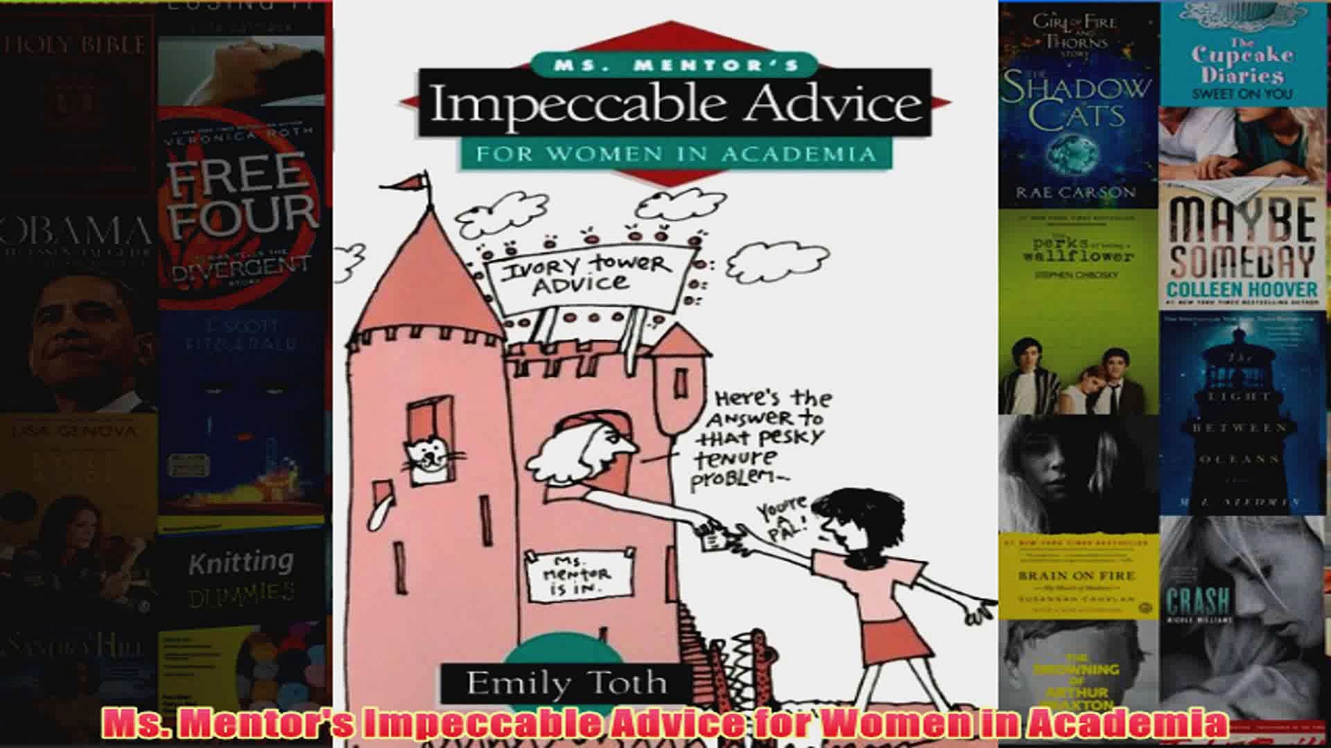 Download Pdf Ms Mentors Impeccable Advice For Women In Academia Full Free - 