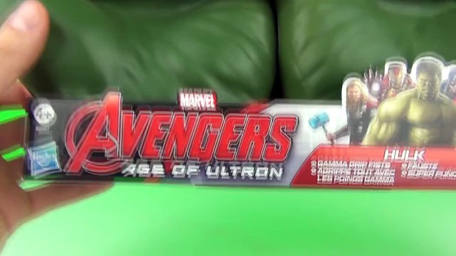 HULK SMASH PLAYDOH vs SPONGEBOB TOYS 2015, Avengers Ultron Gamma Grip Fists Video Review Unboxing