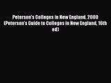 Read Peterson's Colleges in New England 2000 (Peterson's Guide to Colleges in New England 16th
