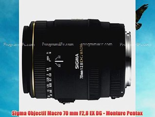 Sigma Objectif Macro 70 mm F28 EX DG - Monture Pentax