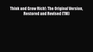 Download Think and Grow Rich!: The Original Version Restored and Revised (TM) Ebook Free