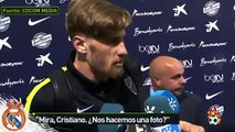 Cristiano Ronaldo niega una foto a un jugador del Málaga • 2016