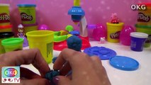 Play Doh Frozen Snowman vs Cookie Monster Muppet Kids PlAy-DOh Video