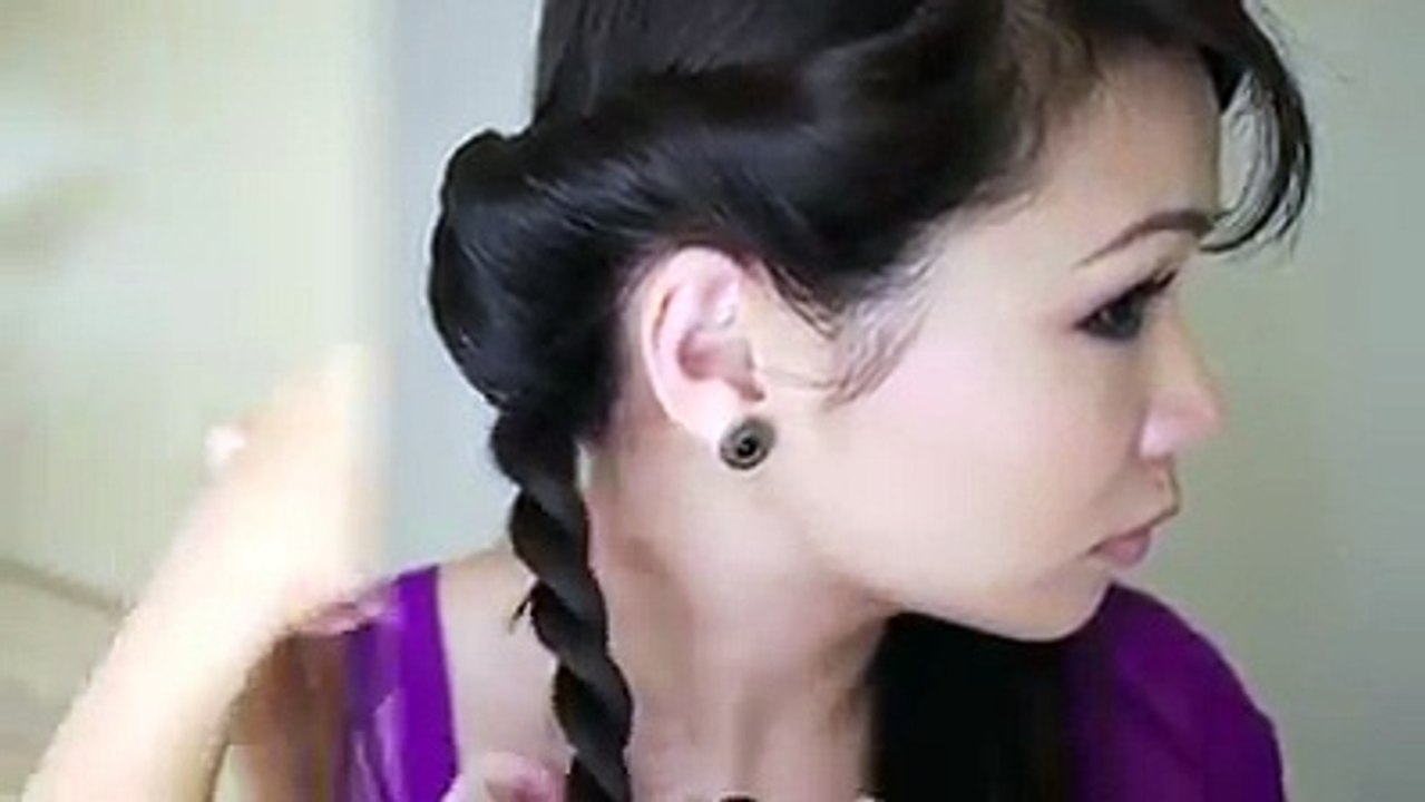 Spring Braided Flower Hair Tutorial - Watch or Download _ DownVids.net