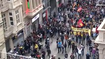 İstiklal'de Gezi eylemcilerine müdahale (Tepeden)