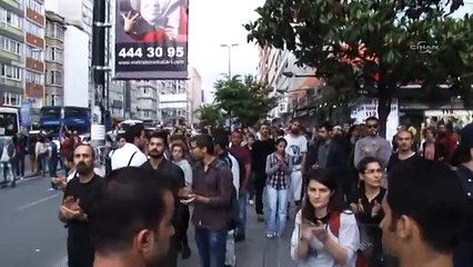 Polis Nişantaşı'nda göstericilere müdahale etti