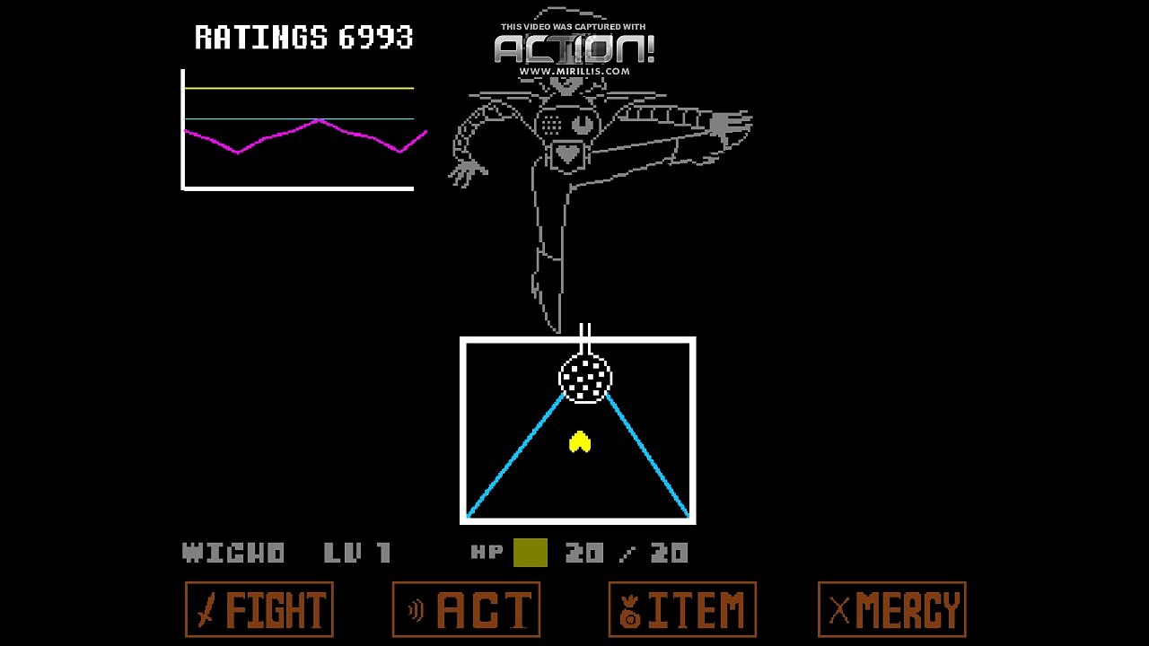 Undertale - No healing items and No armor run (Pacifist) Mettaton EX